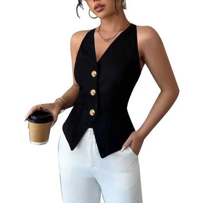 Halter Vest Strappy Sleeveless Cardigan