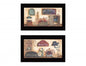 Set Of Two Bath 1 Black Framed Print Bathroom Wall Art