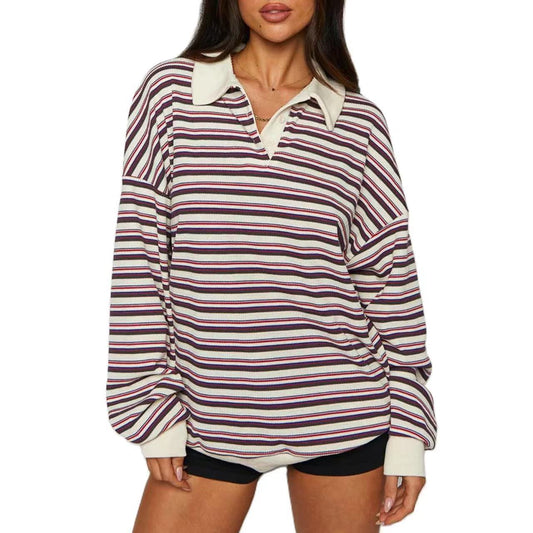 Collar Casual Long Sleeve Sweater