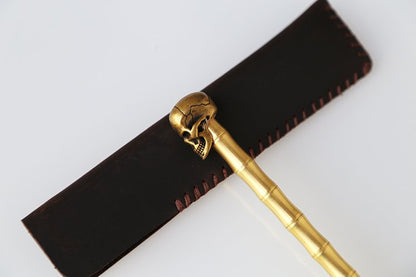 Brass Skull Pen