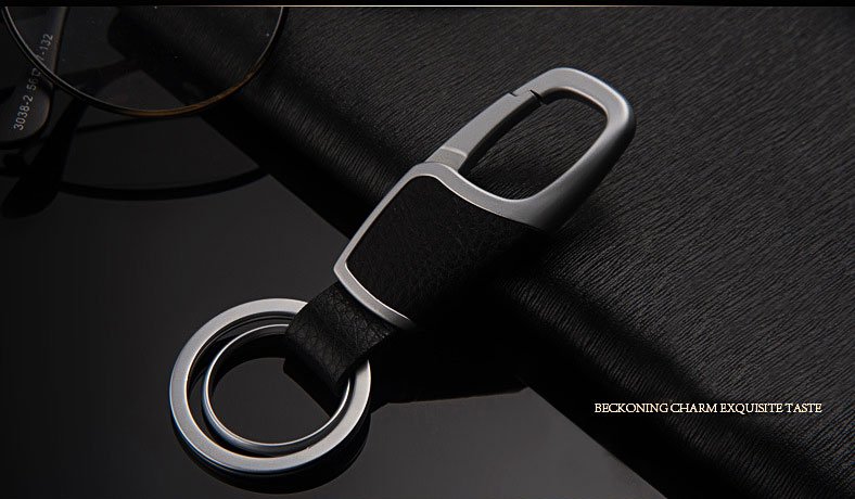Leather Wrapped Keychain