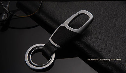 Leather Wrapped Keychain