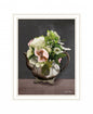 Vintage Floral Tea Pot 2 Black Framed Print Kitchen Wall Art