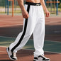 Loose Color Contrast Patchwork Straight Wide Leg Sweatpants