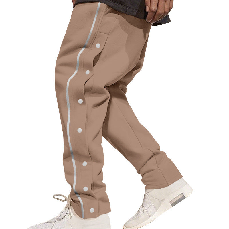 Basketball Breasted Tear And Pull Sports Casual Sweatpants