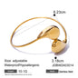 Fashion Jewelry Minar Hip Hop Metallic Irregular Water Drop Twist
