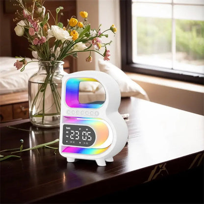 2024 New B-Shaped Blutooth Speaker Multifunctional Smart Music Rhythm