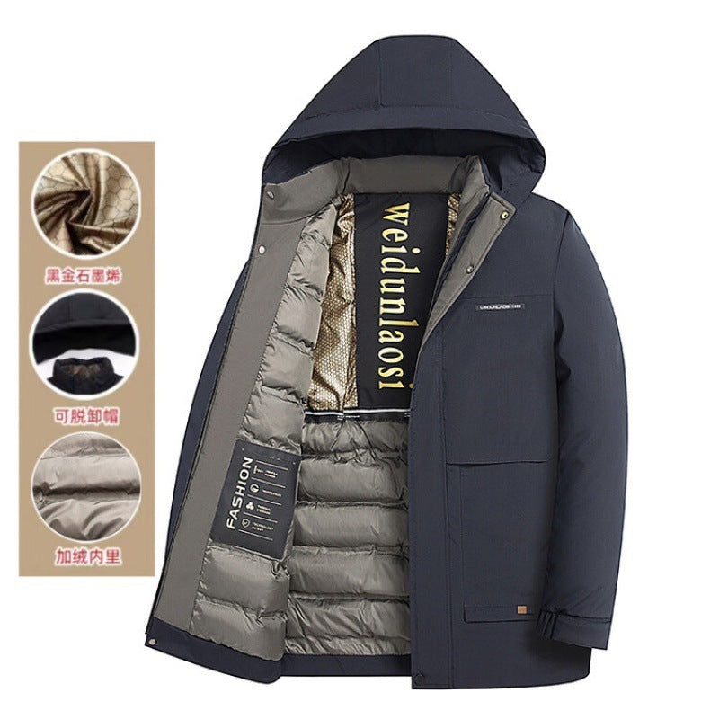 Winter Men's Velvet Thickening Padded Jacket