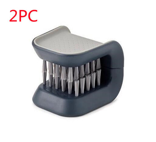 U-Shaped Knife And Cutlery Cleaner Brush Home Kitchen Cleaning Brushes