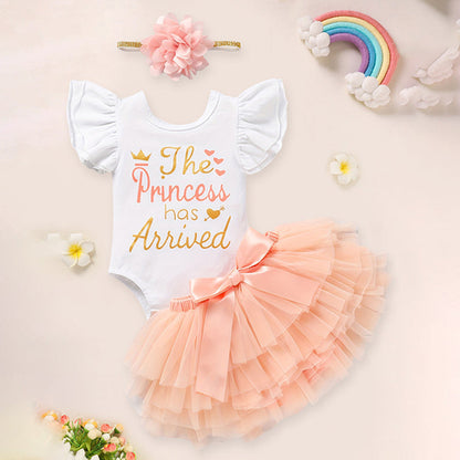 TinyBloom™ – Newborn Letter Romper & Tutu Set