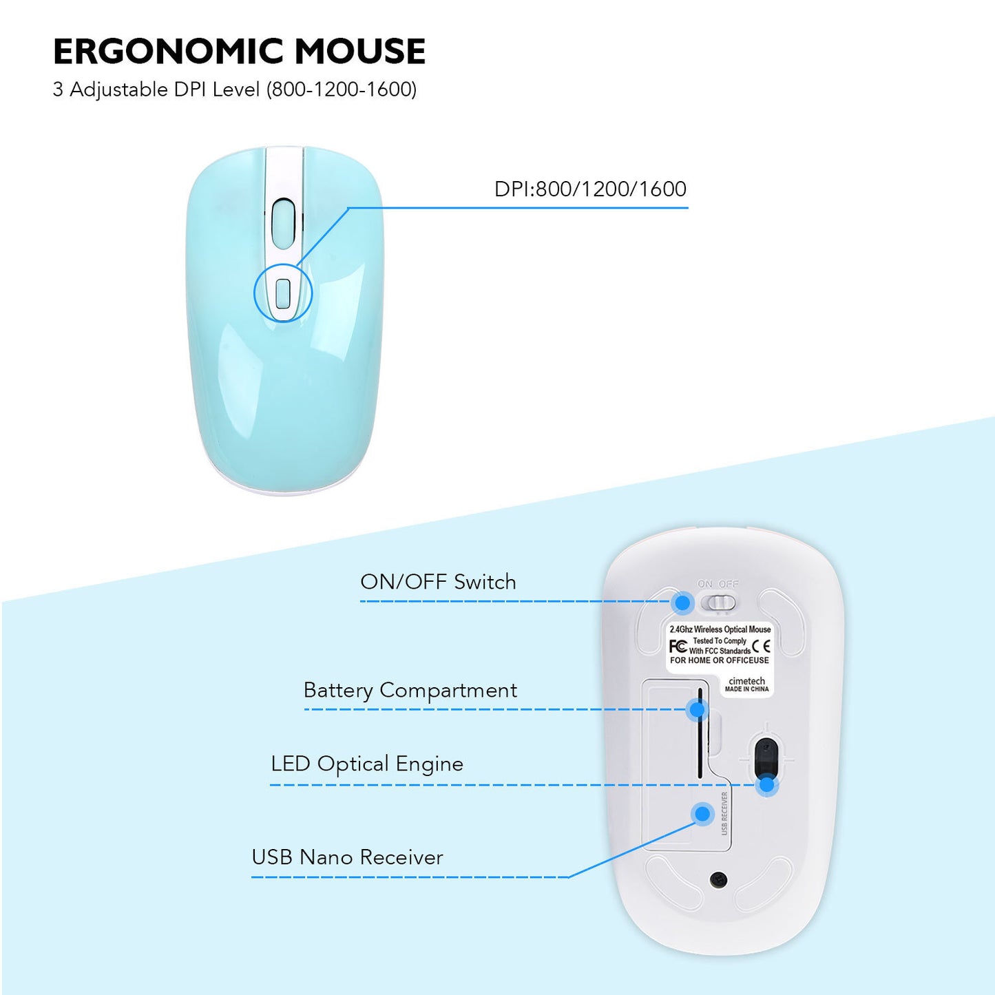 fashion wireless keyboard mouse set