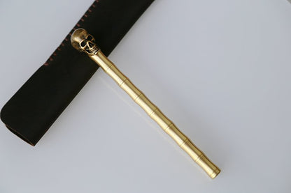 Brass Skull Pen
