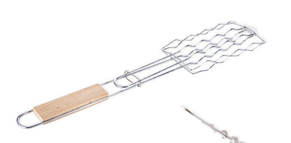 Outdoor Grilling Accessories Barbecue Tools Wooden Handle Sausage Clip