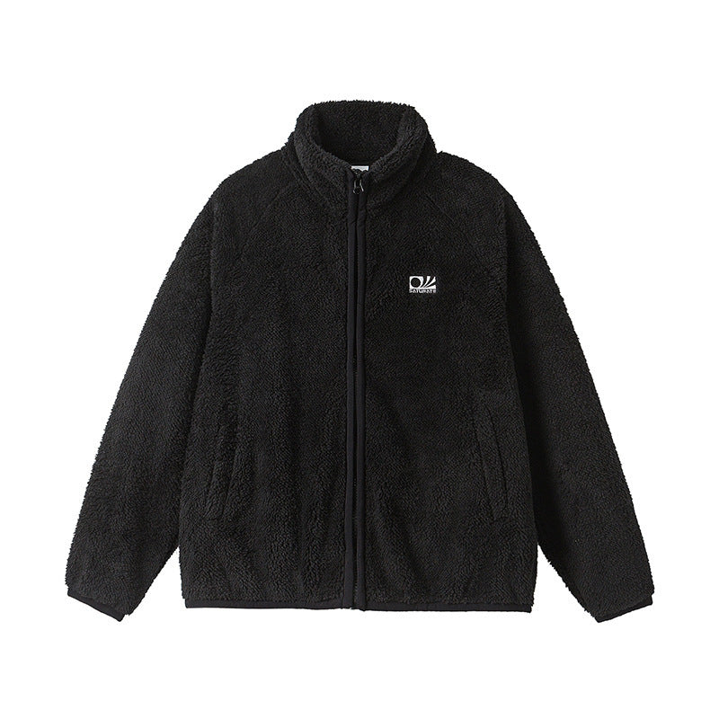 Thickening Stand Collar Olympic Fleece Cotton-padded Coat