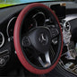 Fiber leather double round steering wheel cover
