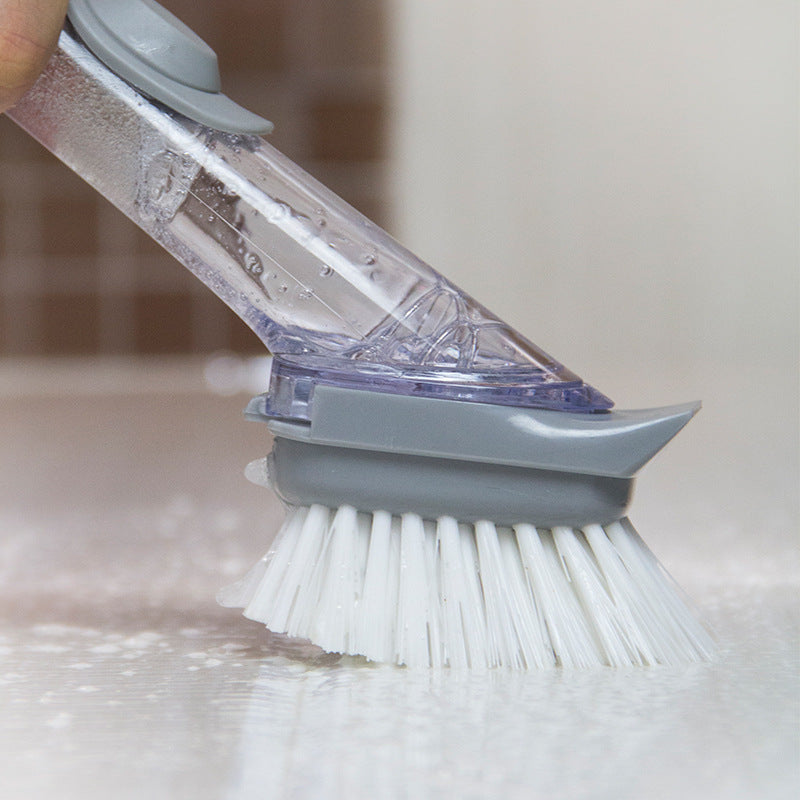 2 In1 Long Handle Cleaning Brush With Removable Brush Head Ktichen