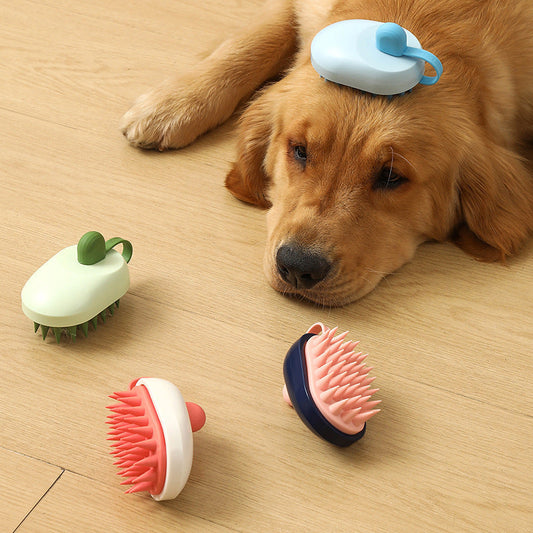 Soft Silicone Pets Hair Remover Comb Handheld Bath Shower Hair Shampoo