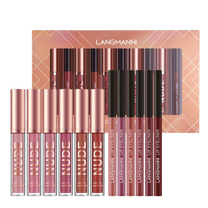 Lip Liner And Lipstick Makeup 12 Pcs