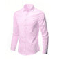 Men White Casual Suit Shirt Solid Color