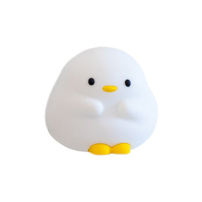 Cute Duck LED Night Lamp Cartoon Silicone USB Rechargeable Sleeping