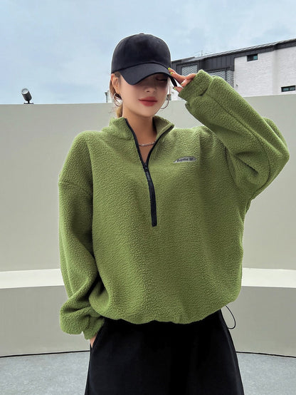 Half Zip Fleece Sweatshirt