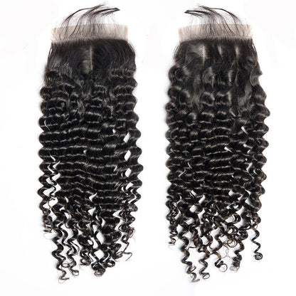 BeuMax 10A Grade 3/4 Deep Wave Bundles with 4x4 Closure Brazilian Hair