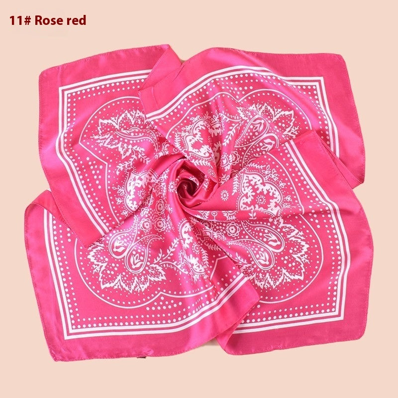 Vintage Satin Plain Scarf