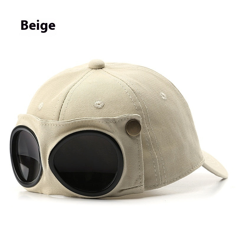 Pilot Hat Personalized Glasses Peaked Cap