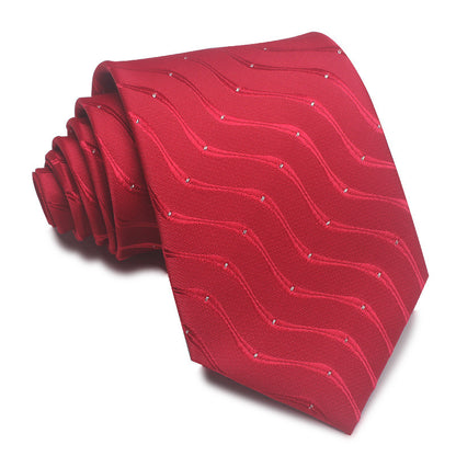 8CM Striped Tie Men's Business Formal