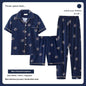 Men's Pajamas Short-sleeved Three-piece Suit