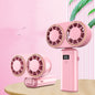 USB Handheld Mini Fan Foldable Portable Neck Hanging Fans 5 Speed USB