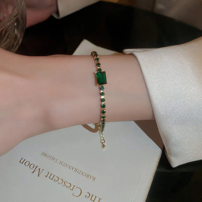 Fashion Jewelry Zircon Geometric Square Bracelet South Korea Fashion