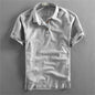 Summer Men's Casual Linen Short-sleeved Shirt