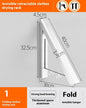 Punch-free Space Aluminum Foldable Invisible Folding Retractable Wall