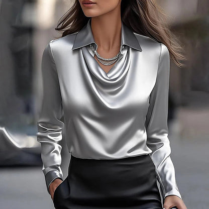 Women's Elegant Long Sleeve Blouse