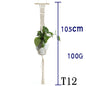 Flower Pot Net Bag Beige Cotton Rope Indoor Plant Hanger Hanging