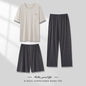 Men's Pajamas Thin Three-piece Home Wear