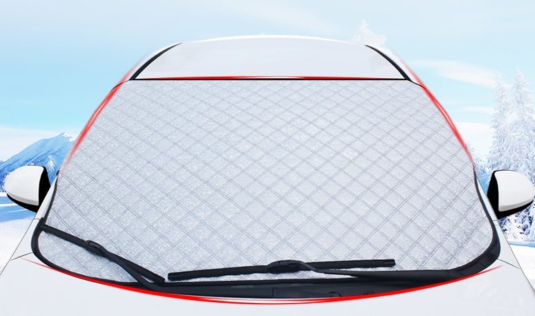 Car snow block protecting windshield