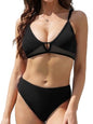 Women's Simple Solid Color Bikini Set