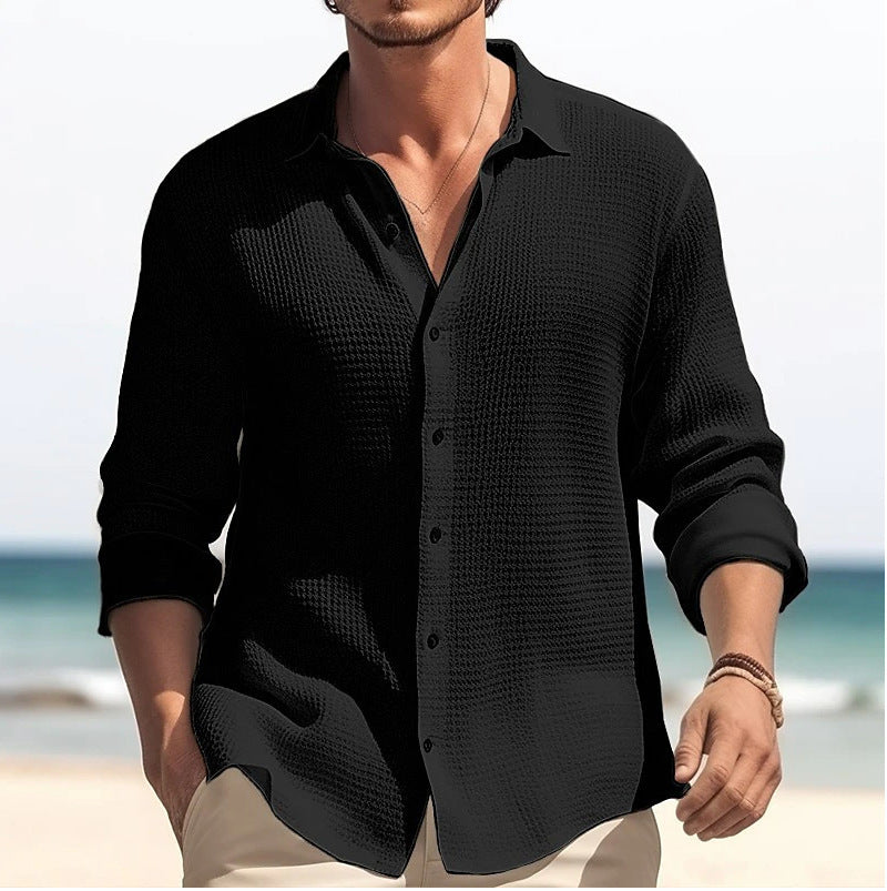 Men's Lapel Long Sleeve