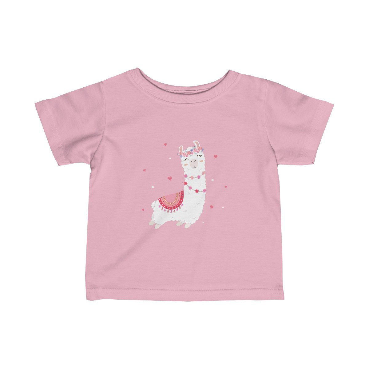 Happy Baby Llama Infant Girls Tee