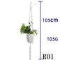 Flower Pot Net Bag Beige Cotton Rope Indoor Plant Hanger Hanging