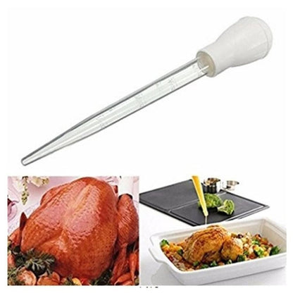 2 PCS Meat & Poultry Baster Heat Resistant BPA Free Turkey Syringe