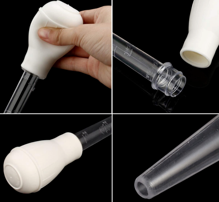 2 PCS Meat & Poultry Baster Heat Resistant BPA Free Turkey Syringe