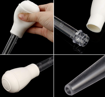 2 PCS Meat & Poultry Baster Heat Resistant BPA Free Turkey Syringe