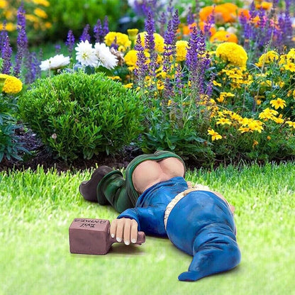 Drunk Dwarf Garden Gnome Decoration Drunken Ornament Decor Yard Patio