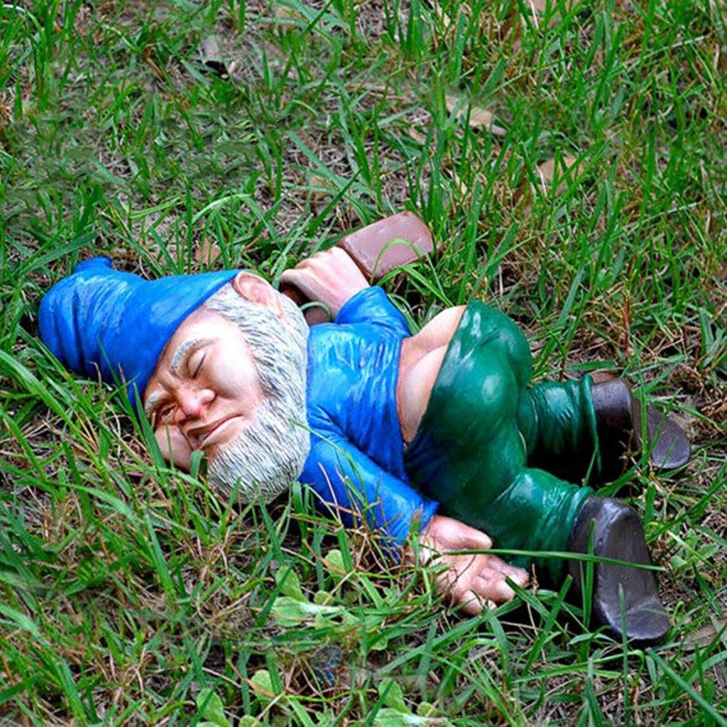 Drunk Dwarf Garden Gnome Decoration Drunken Ornament Decor Yard Patio