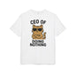 Men's Funny Cat Print Round Neck Short Sleeve