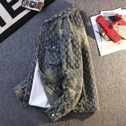 Denim Coat Youth Spring Men's Blue