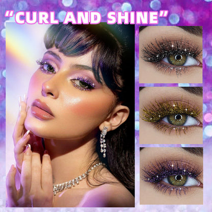 Violet Glitter Lash Mascara Diamond Mascara Thick Shiny Eyelash
